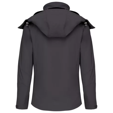 KA414 LADIES' DETACHABLE HOODED SOFTSHELL JACKET