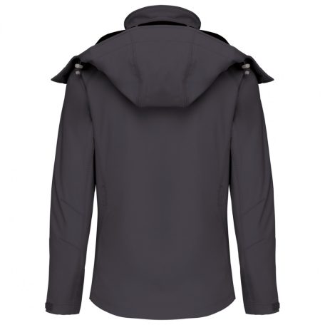 KA414 LADIES' DETACHABLE HOODED SOFTSHELL JACKET