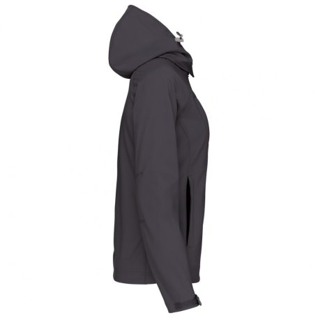 KA414 LADIES' DETACHABLE HOODED SOFTSHELL JACKET