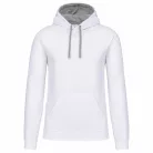 Kariban KA446 férfi pulóver kontrasztos kapucnival