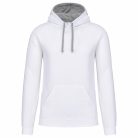 Kariban KA446 férfi pulóver kontrasztos kapucnival