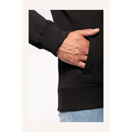 Kariban KA456 cipzáras pulóver csikos nyakkal