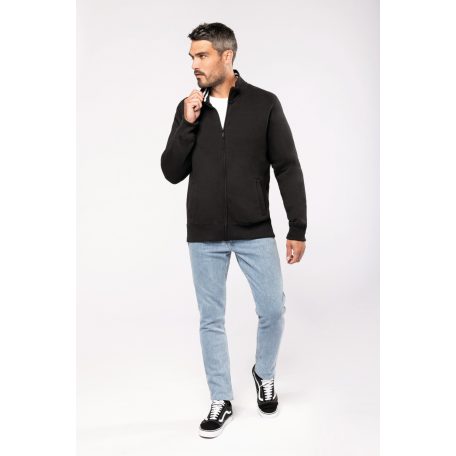 Kariban KA456 cipzáras pulóver csikos nyakkal