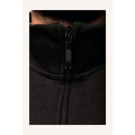 Kariban KA456 cipzáras pulóver csikos nyakkal