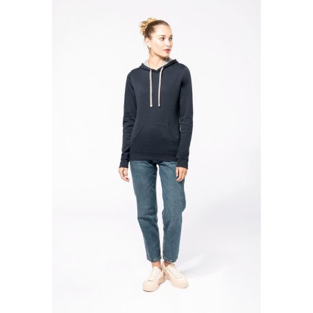 Kariban KA465 női pulóver kontrasztos kapucnival