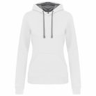 Kariban KA465 női pulóver kontrasztos kapucnival