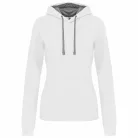 Kariban KA465 női pulóver kontrasztos kapucnival