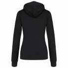 Kariban KA467 női cipzáros pulóver kontrasztos kapucnival