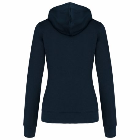 Kariban KA467 női cipzáros pulóver kontrasztos kapucnival