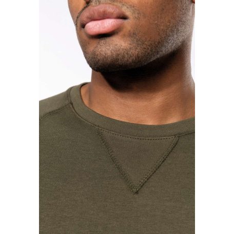 KA480 férfi kereknyakú pulóver organikus pamutból