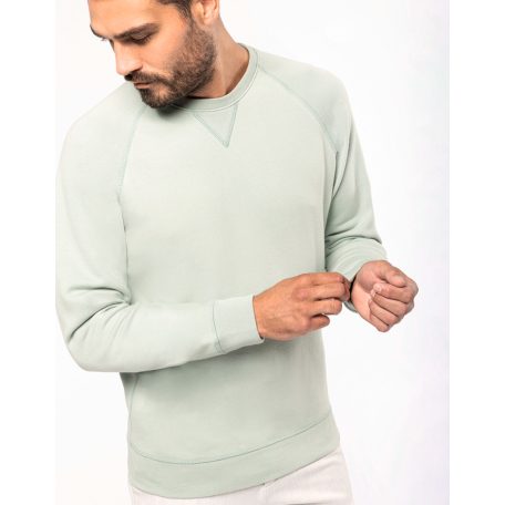 KA480 férfi kereknyakú pulóver organikus pamutból