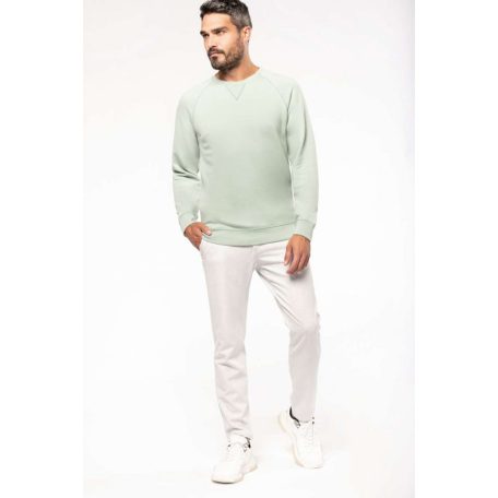 KA480 MEN'S ORGANIC COTTON CREW NECK RAGLAN SLEEVE SWEATSHIRT