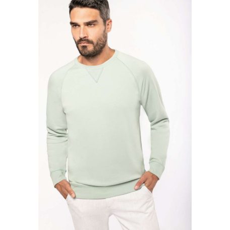 KA480 MEN'S ORGANIC COTTON CREW NECK RAGLAN SLEEVE SWEATSHIRT