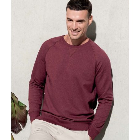 KA480 férfi kereknyakú pulóver organikus pamutból