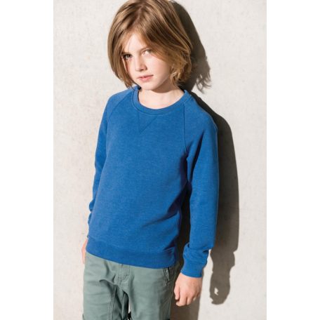 KA490 KIDS' ORGANIC RAGLAN SLEEVE SWEATSHIRT