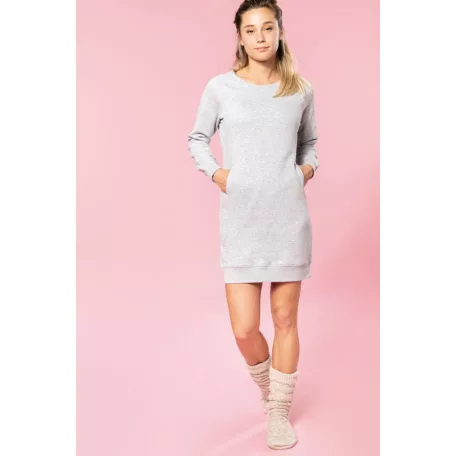 KA493 ORGANIC FLEECE LOUNGE DRESS