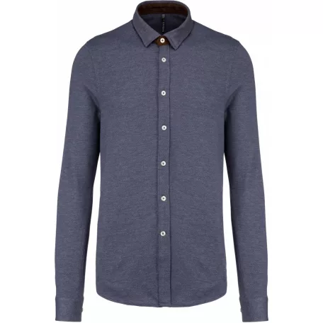 Kariban KA507 Jacquard kötésű hosszúujjú ing