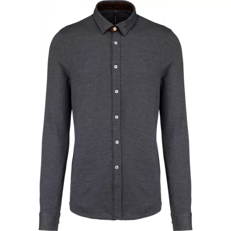 Kariban KA507 Jacquard kötésű hosszúujjú ing