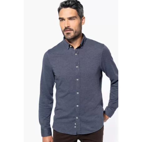 Kariban KA507 LONG-SLEEVED JACQUARD KNIT SHIRT M
