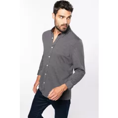 Kariban KA507 Jacquard kötésű hosszúujjú ing