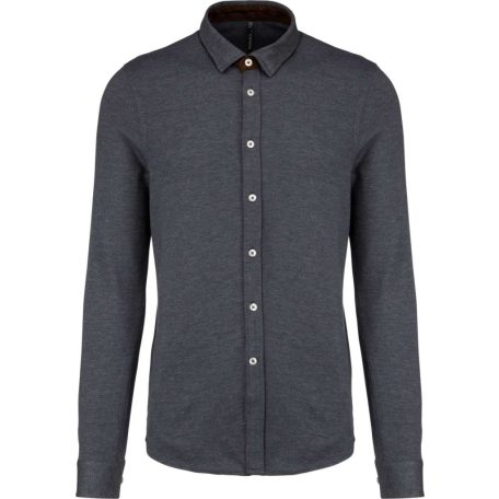 Kariban KA507 LONG-SLEEVED JACQUARD KNIT SHIRT XL
