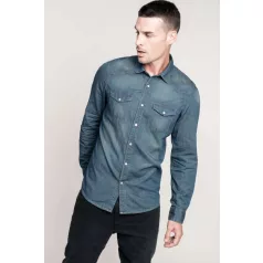 Kariban KA519 férfi hosszú ujjú farmer ing