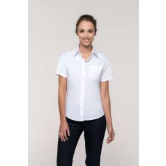 Kariban KA544 női rövid ujjú pamut poplin ing