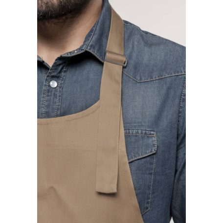 Kariban KA8000 kötény zseb nélkül, camel