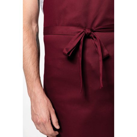 Kariban KA8000 bár kötény zseb nélkül, wine