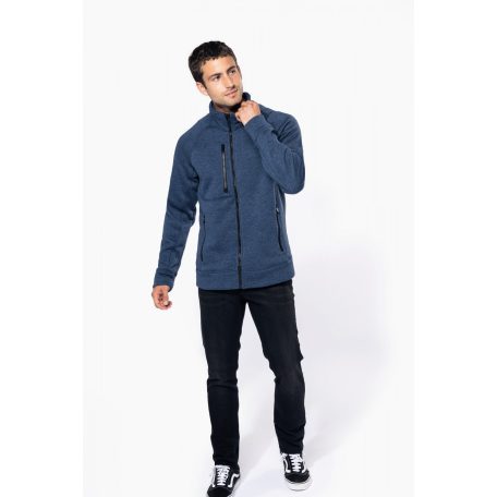 Kariban K9106 melírozott cipzáras dzseki/pulóver