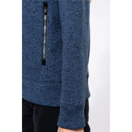 Kariban K9107 melírozott cipzáras dzseki/pulóver, női