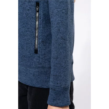 Kariban K9107 melírozott cipzáras dzseki/pulóver, női