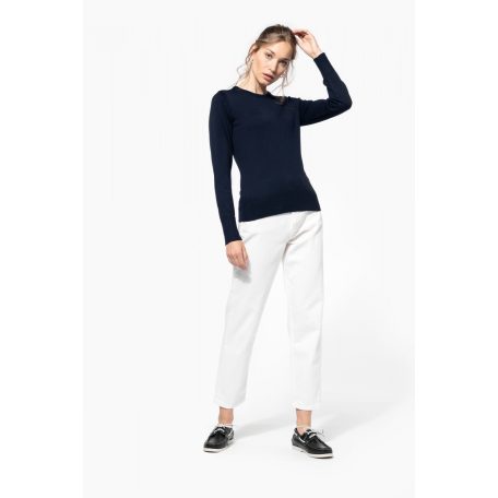 Kariban K968 női kereknyakú elegáns pulóver