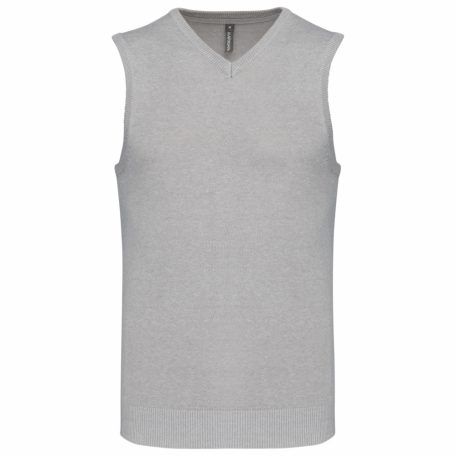 Kariban K969 férfi ujjatlan, V-nyakú pulóver