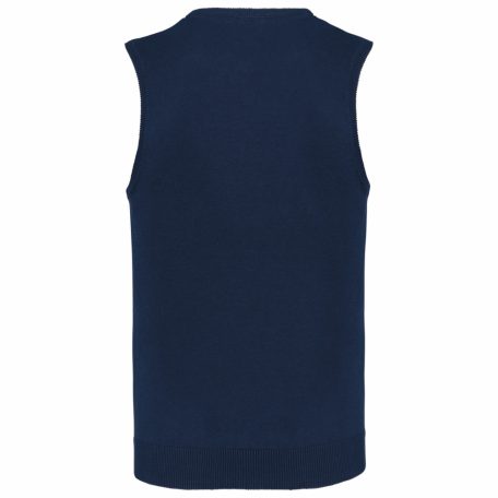 Kariban K969 férfi ujjatlan, V-nyakú pulóver