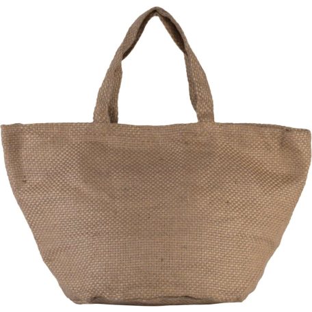 Kimood KI0227 100% NATURAL YARN DYED JUTE BAG U