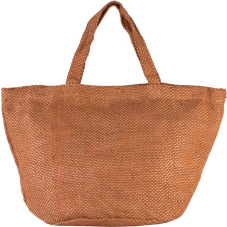 Kimood KI0227 100% NATURAL YARN DYED JUTE BAG U
