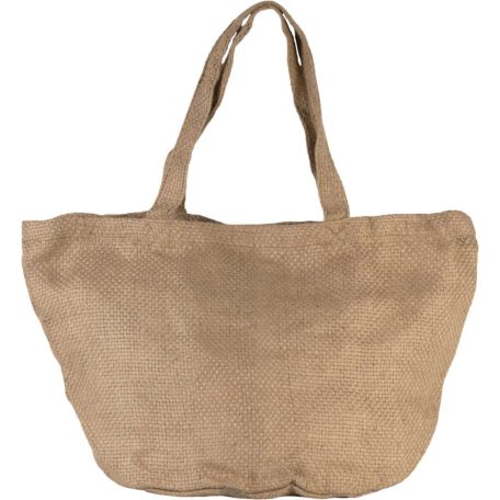 Kimood KI0227 100% NATURAL YARN DYED JUTE BAG U
