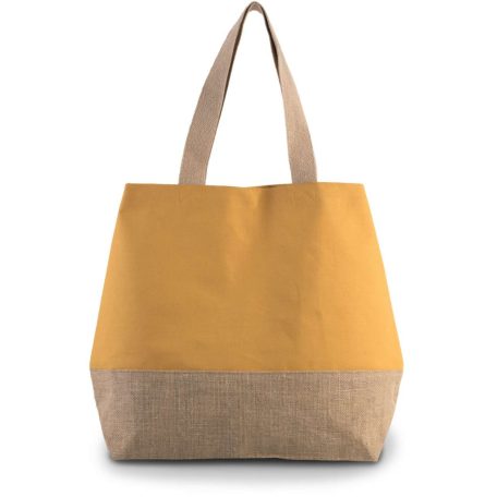 Kimood KI0235 CANVAS & JUTE HOLD-ALL SHOPPER BAG U