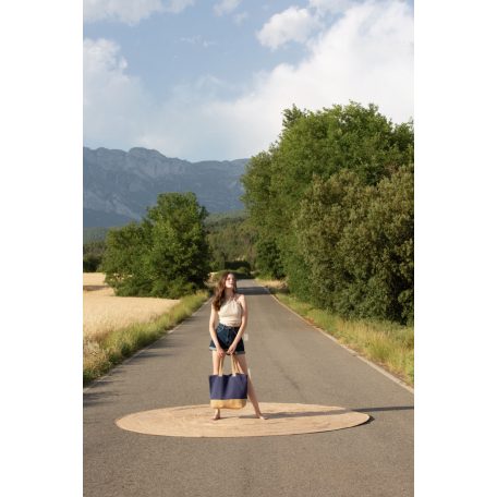 Kimood KI0258 Nagy pamut és juta (juco) bevásárlótáska