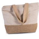 Kimood KI0258 Nagy pamut és juta (juco) bevásárlótáska