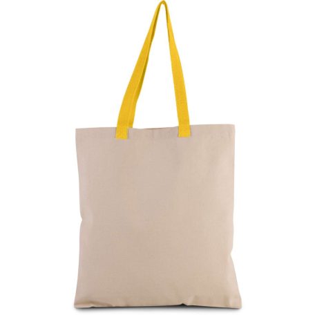 Kimood KI0277 FLAT CANVAS SHOPPER WITH CONTRAST HANDLE U
