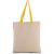 Kimood KI0277 FLAT CANVAS SHOPPER WITH CONTRAST HANDLE U