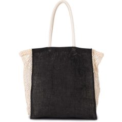 Kimood KI0281 SHOPPING BAG WITH MESH GUSSET U