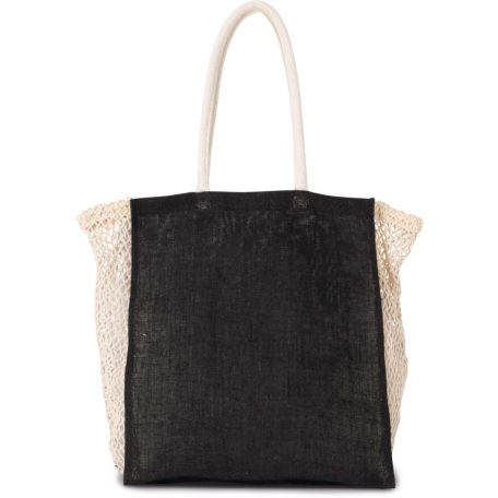 Kimood KI0281 SHOPPING BAG WITH MESH GUSSET U