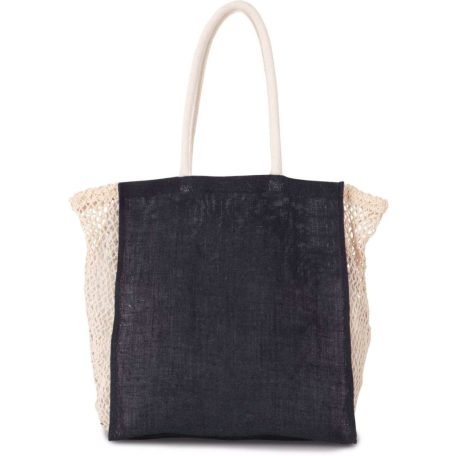 Kimood KI0281 SHOPPING BAG WITH MESH GUSSET U