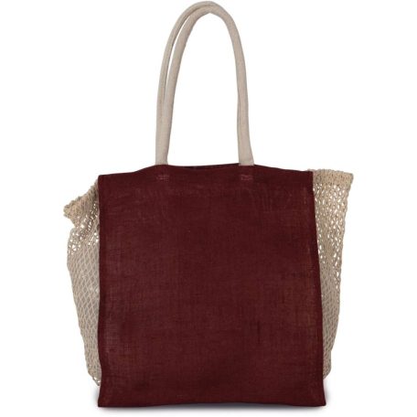 Kimood KI0281 SHOPPING BAG WITH MESH GUSSET U