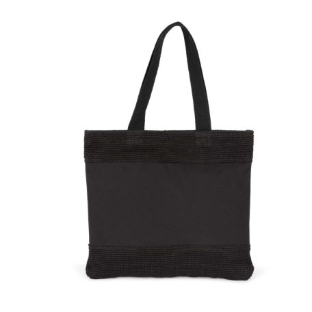 Kimood KI0294 SHOPPING BAG IN COTTON AND WOVEN JUTE THREADS U
