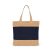 Kimood KI0294 SHOPPING BAG IN COTTON AND WOVEN JUTE THREADS U