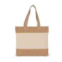   Kimood KI0294 SHOPPING BAG IN COTTON AND WOVEN JUTE THREADS U